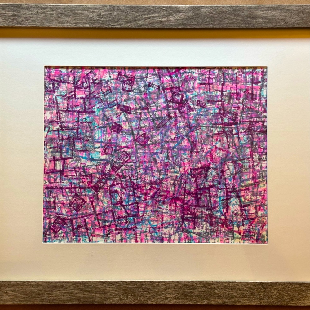 ORIGINAL PRINT 1 of 1- Abstract Framed Art, 11x14 Frame / 8x10 Print